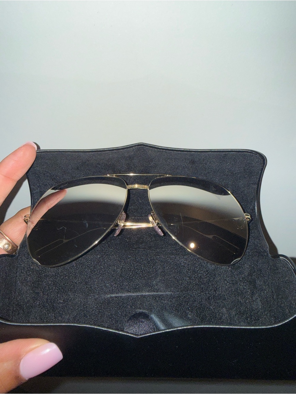 Cartier Gold Aviator mirror lenses